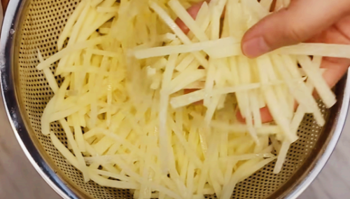 체에 걸러