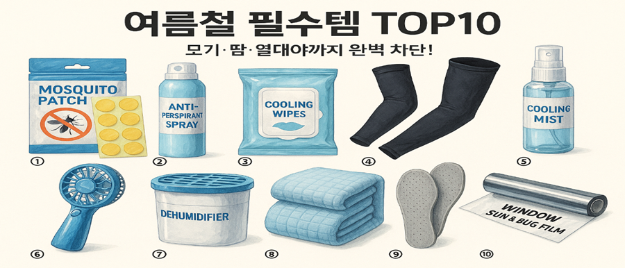 여름철 생존템 BEST 10