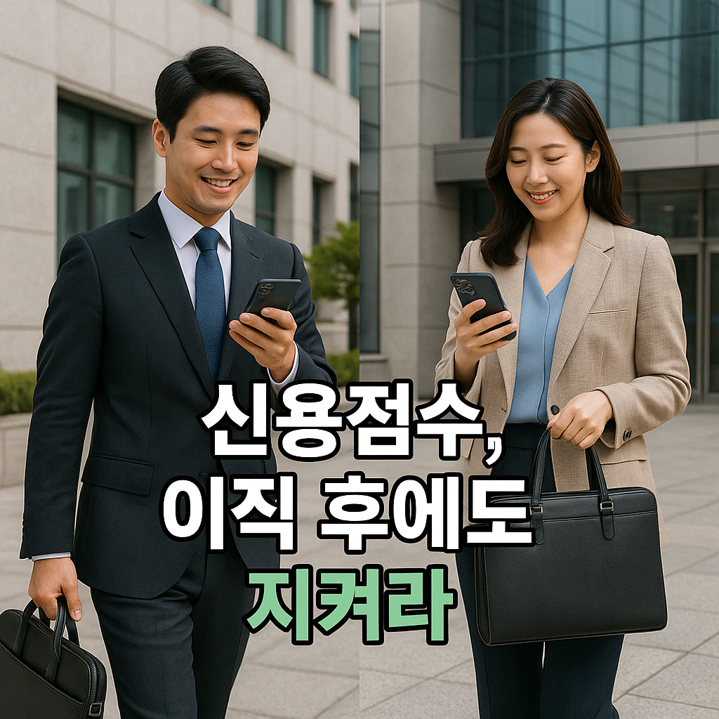 이직 후에도 지켜야 할 신용점수