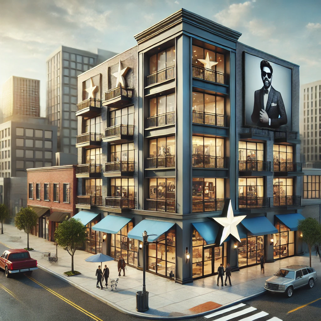 연예인이 소유한 리모델링된 상업용 건물