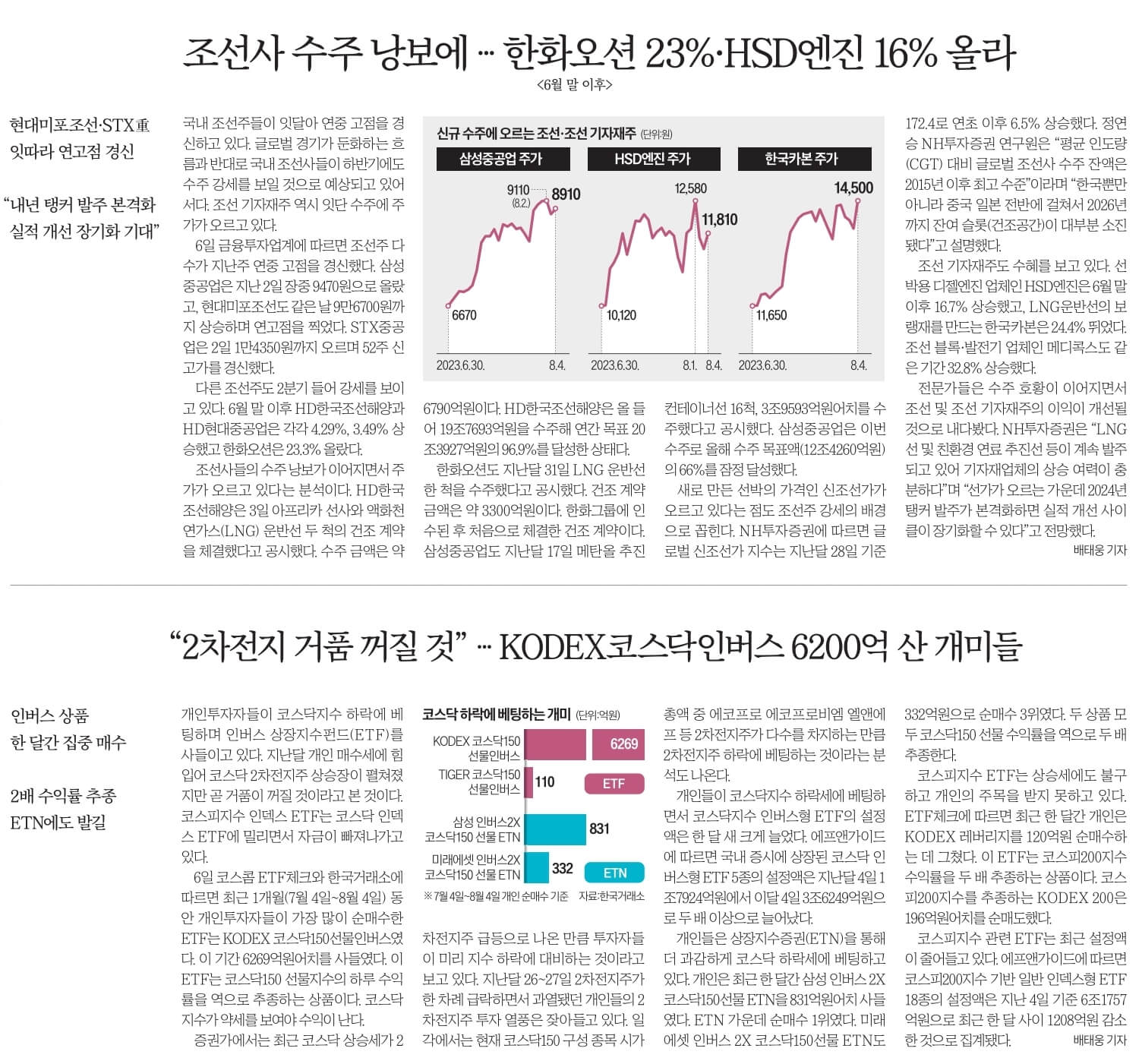 8월 7일 신문스크랩3