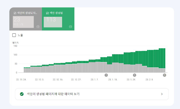 구글서치콘솔 &lt; 페이지 메뉴