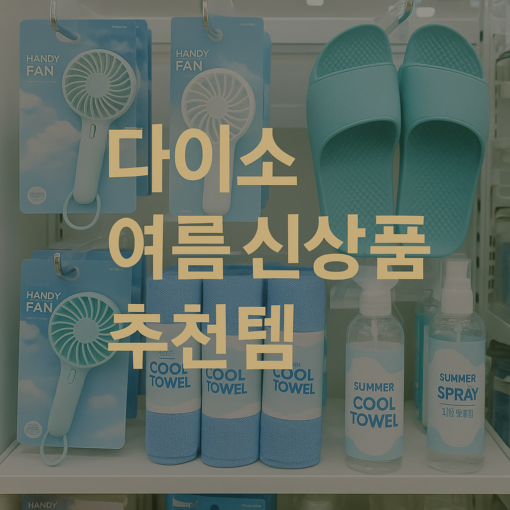 🧊 다이소 여름 신상품 추천템 (2025년 실사용 후기 기준)