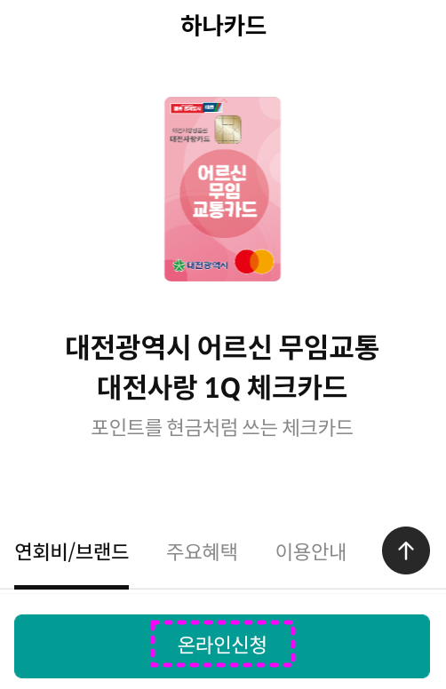 대전어르신무임교통카드