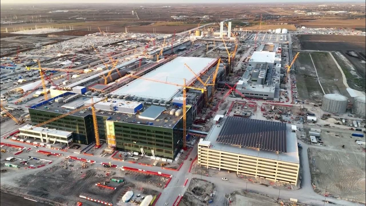 삼성전자가 미국 텍사스주 테일러시에 짓고 있는 파운드리 공장.