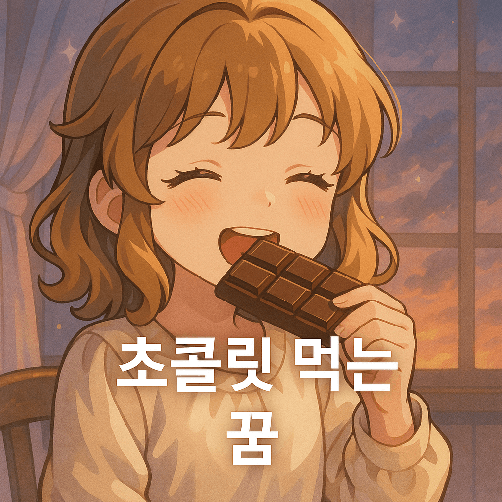 초콜릿 먹는 꿈