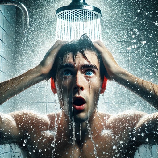 찬물 샤워: 정신이 번쩍