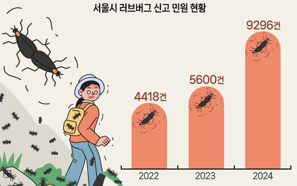 러브버그 신고 민원 현황 그래프 이미지