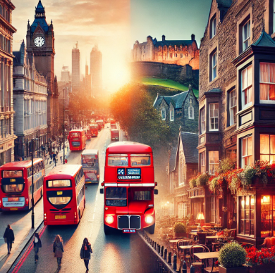 런던생활과 에든버러 생활 반반 사진