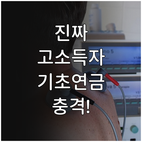 기초연금 고소득자 기준 실제는 이렇게..