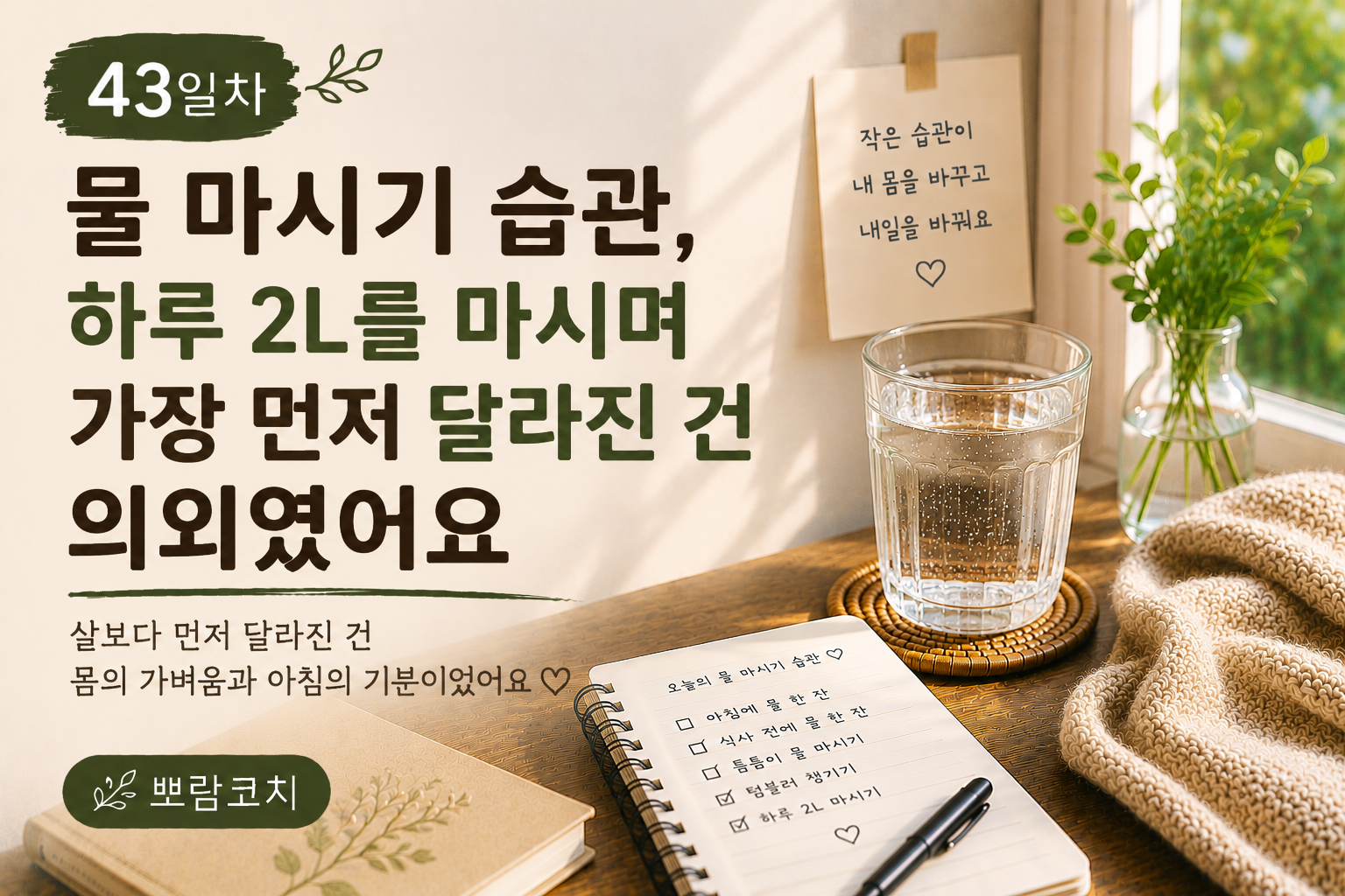 물 마시기 습관 하루 2리터 마시면 가장 먼저 달라지는건 의외였어요