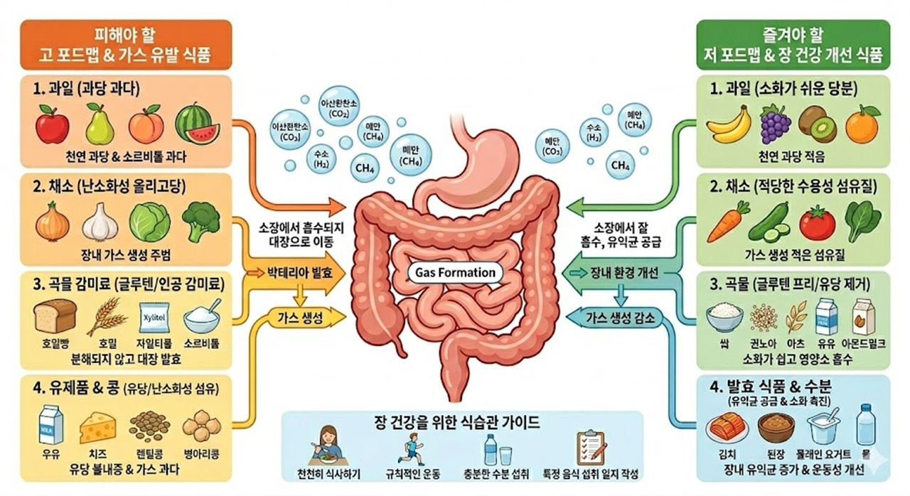 과잉 장내 가스 원인과 해결법