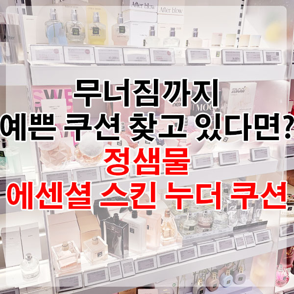 무너짐까지 예쁜 쿠션 찾고 있다면? 정샘물 에센셜 스킨 누더 쿠션