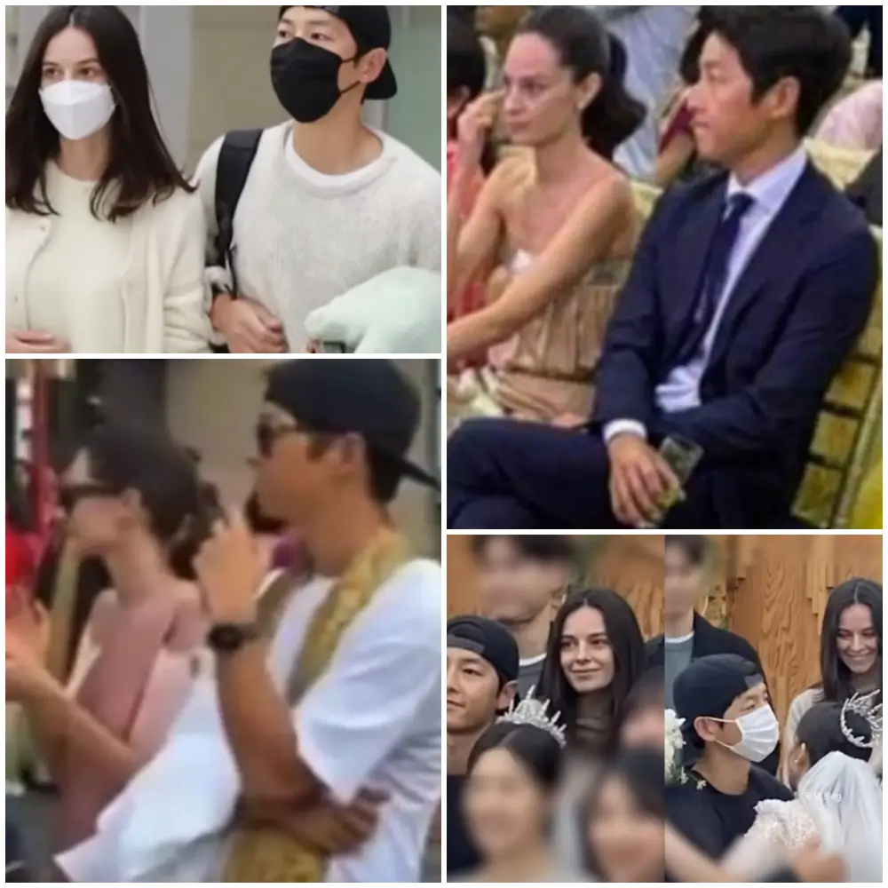 배우 송중기와 케이티 루이스 사운더스 모습