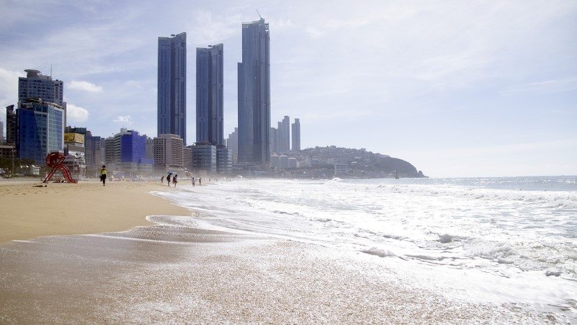 부산 해운대 바다사진