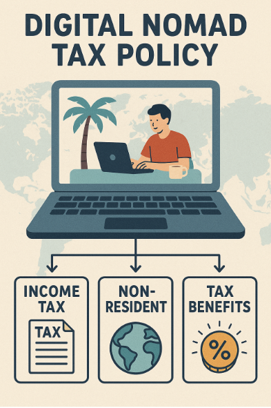 디지털 노마드 세금정책 (소득세, 비거주자, 감세혜택)