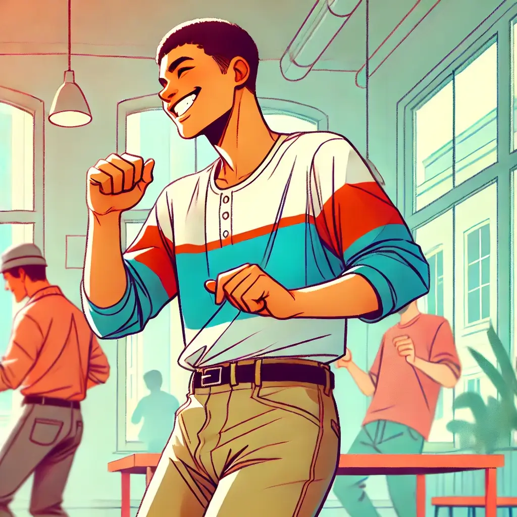 저절로 어깨춤이 나오는 모습