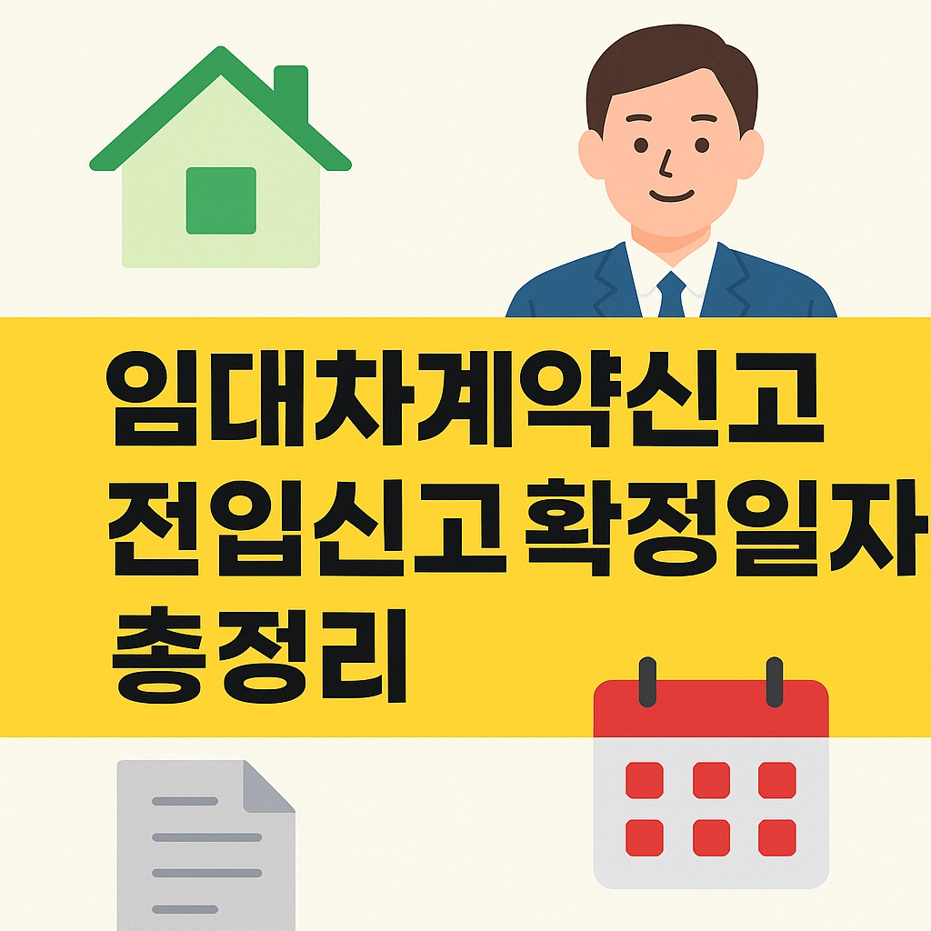 임대차계약신고 전입신고 확정일자 총정리