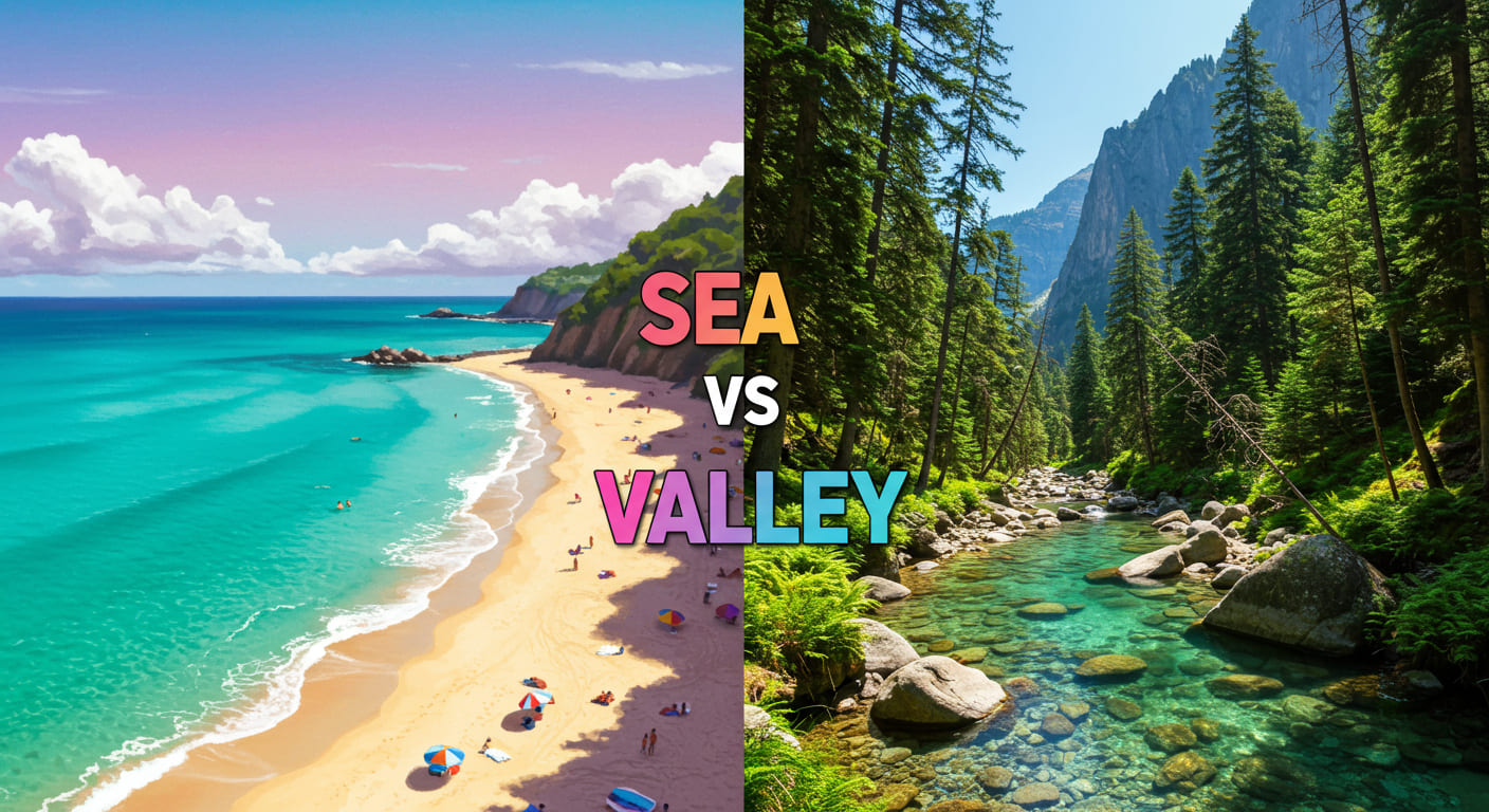 바다 VS 계곡 _ 내가 원하는 힐링 여행지는?