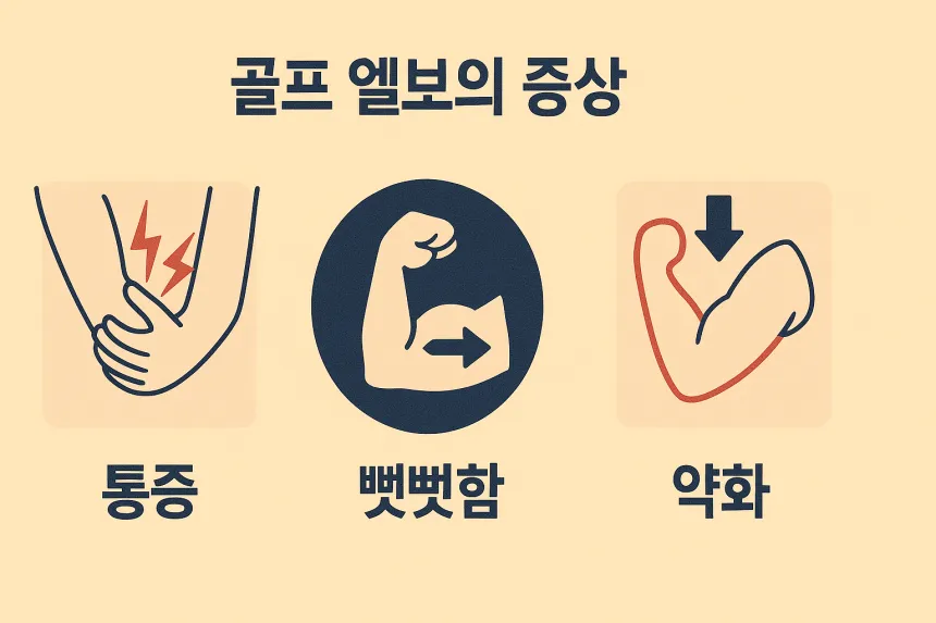 골프 엘보 증상