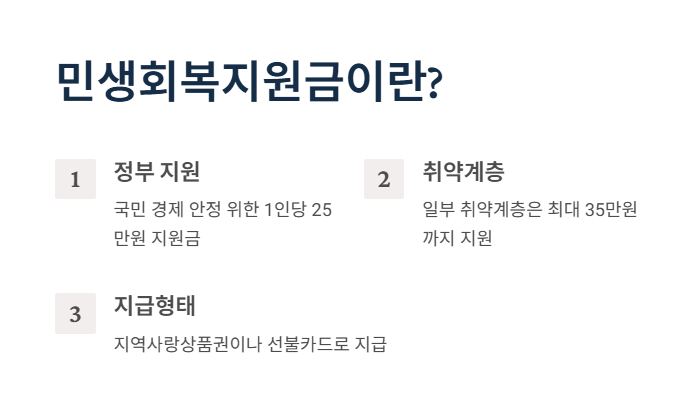 민생회복지원금