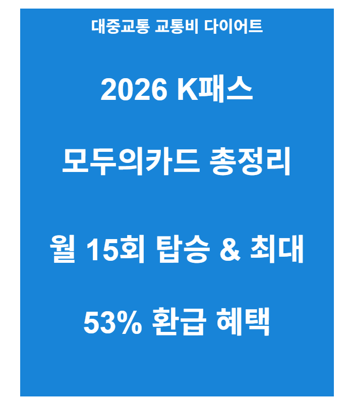 2026 K패스 모두의카드