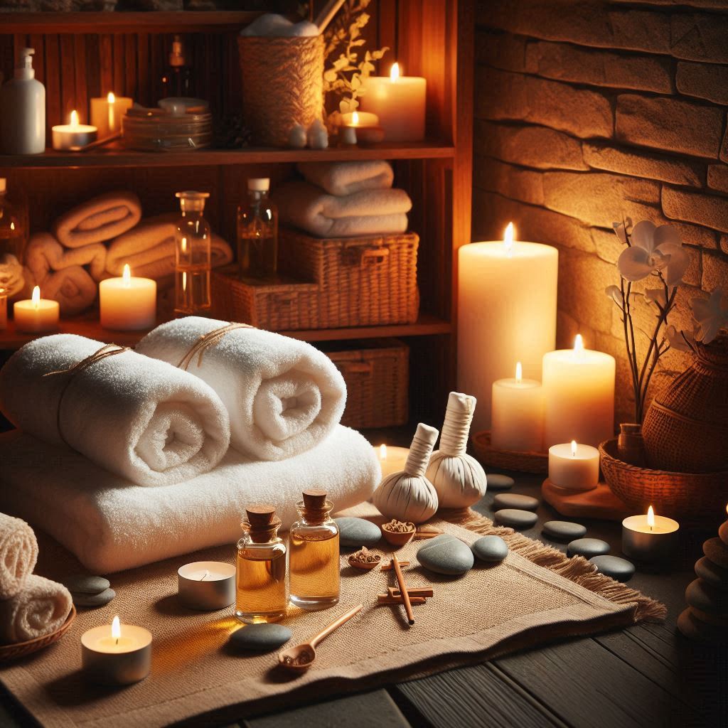 피부,체형관리 샵 배경