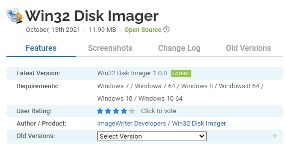 Win32-Disk-Imager