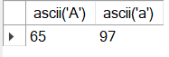 ascii 함수