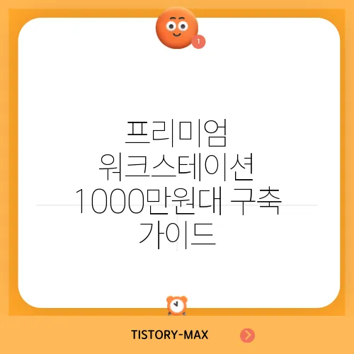 프리미엄 워크스테이션 1000만원대 구축 가이드
