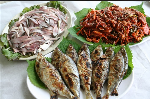 전어 요리 사진