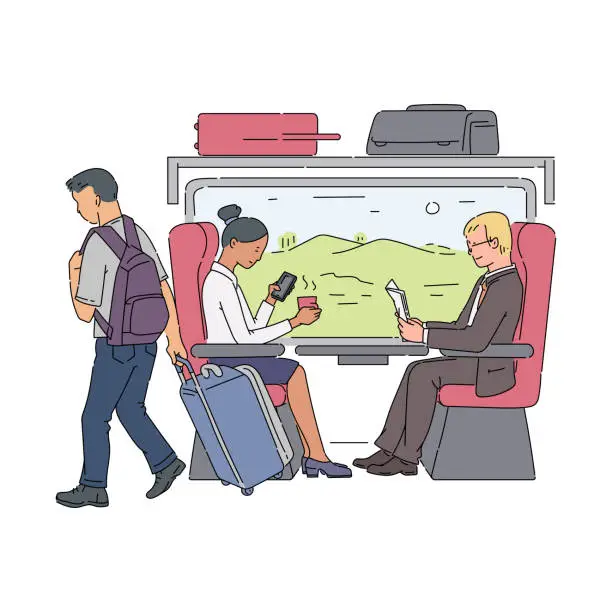 기차-내부-승객-이미지