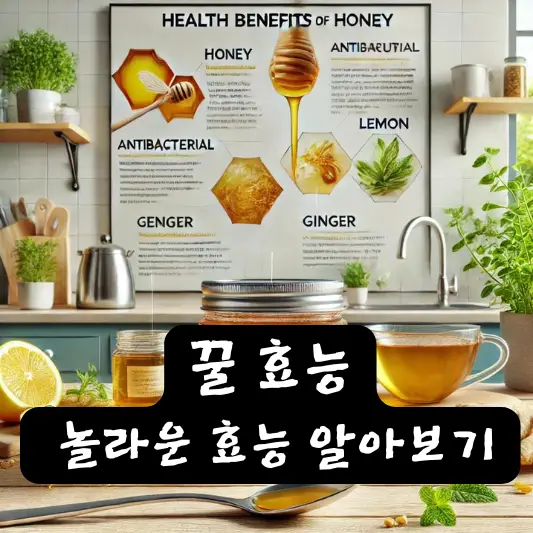 꿀효능 천연항생제 피부건강