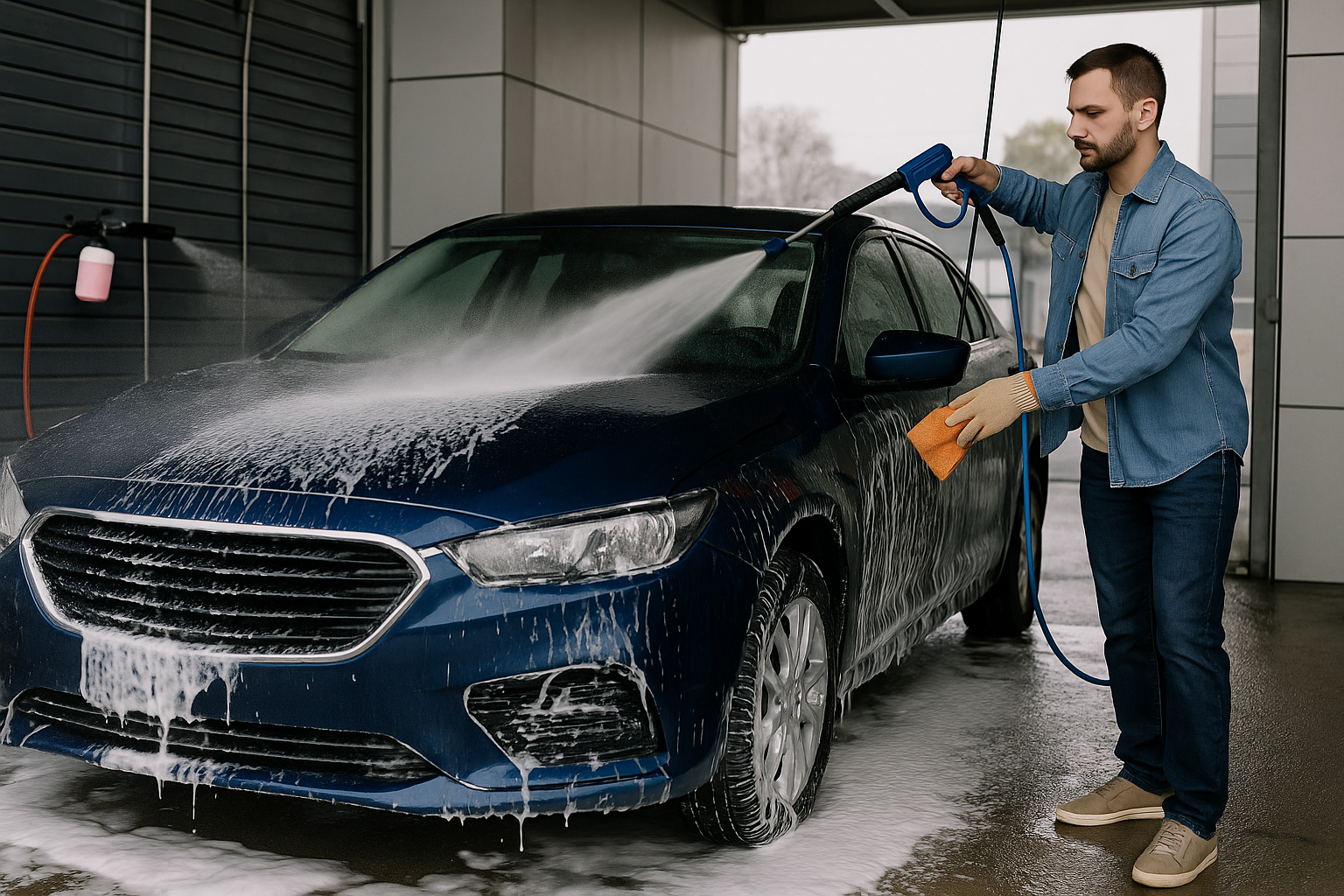 세차장 셀프 세차 관련 사진