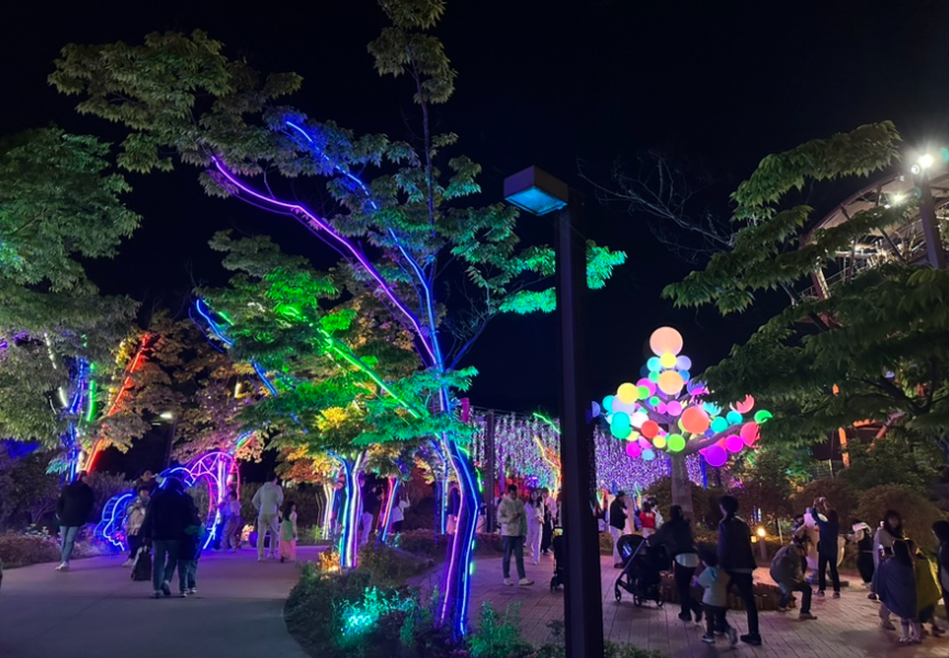 김해 가야테마파크 빛 축제1