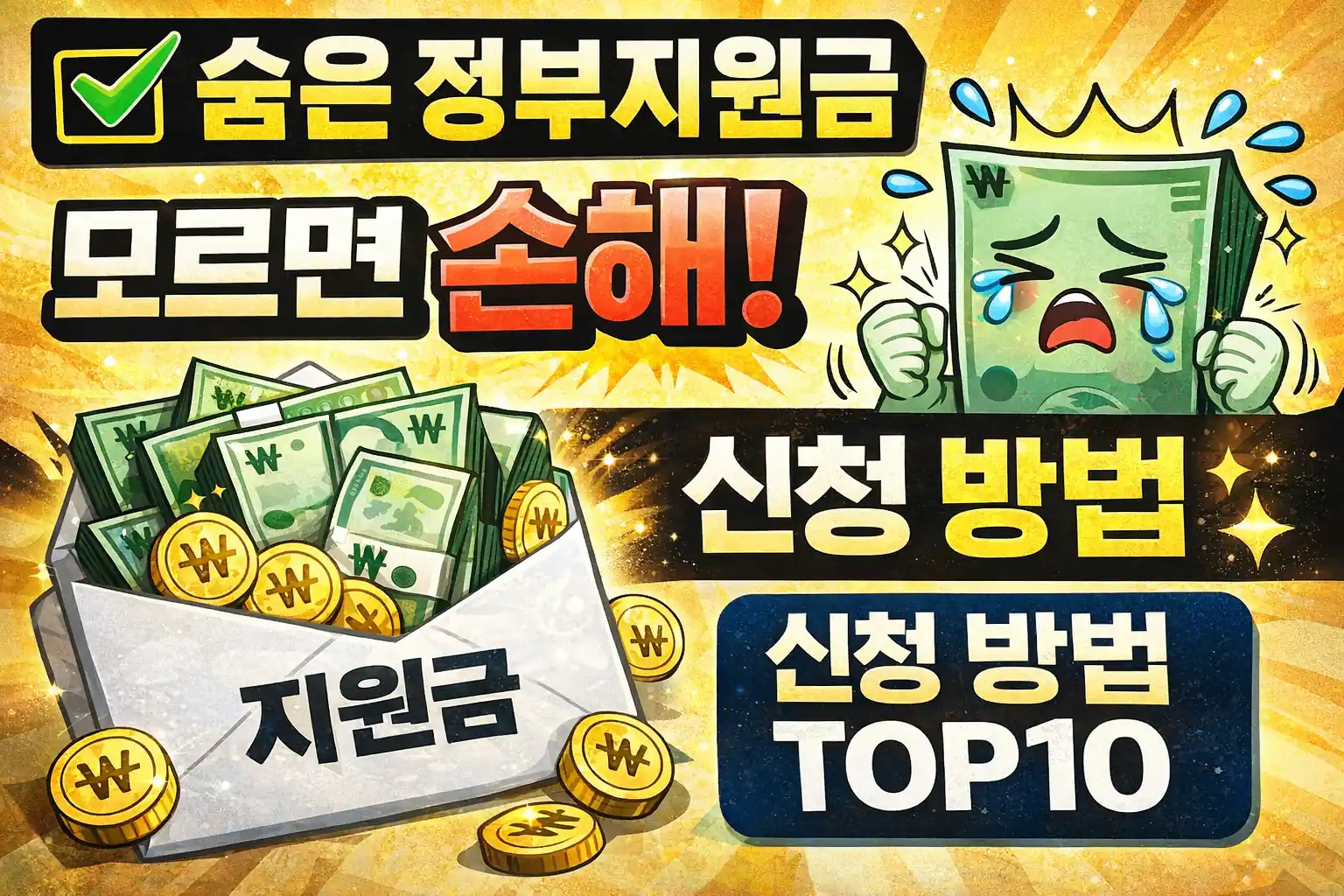 숨은 정부지원금 찾는 방법 TOP10 &ndash; 신청 안 하면 놓치는 혜택