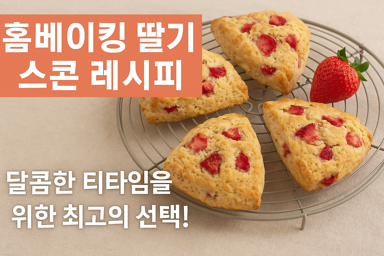 딸기 스콘 레시피