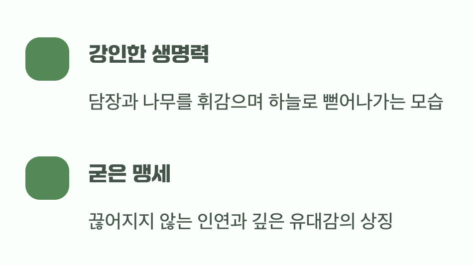 단단한 결속과 인연의 끈