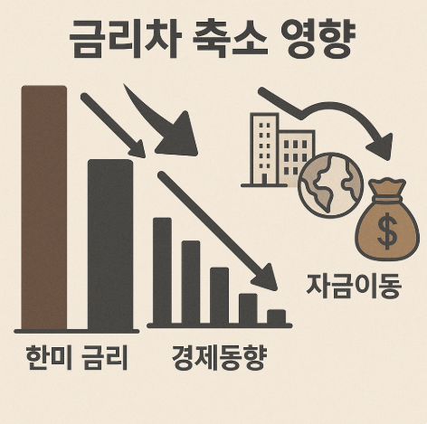 한미 금리차 축소 관련 이미지