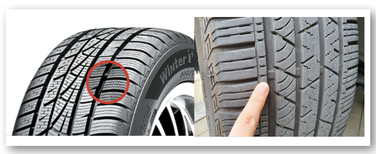 타이어 마모한계선 확인 방법 바로가기