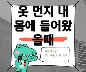 옷 먼지 마셨을 때 대처 법과 먼지 배출에 좋은 음식