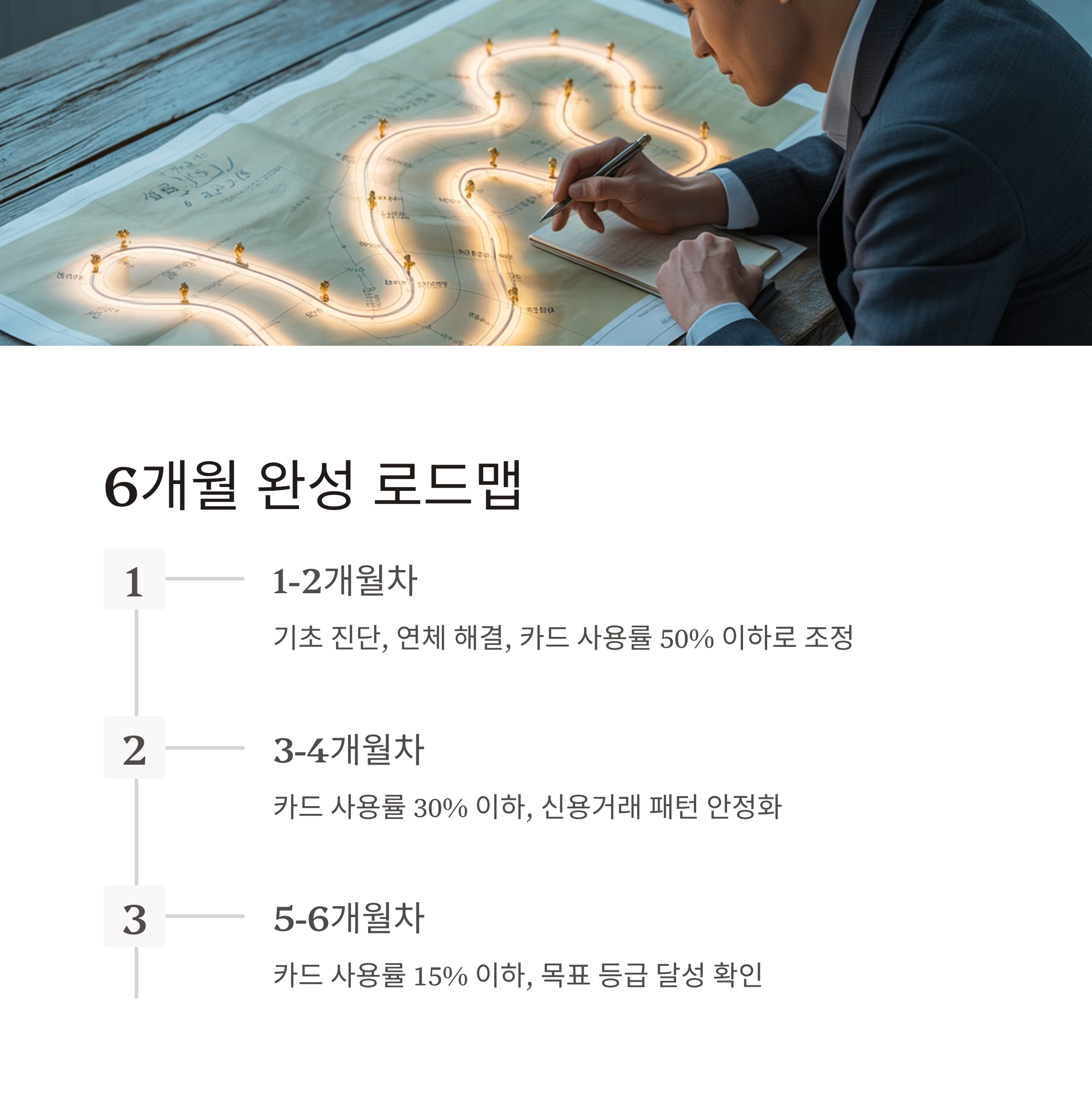 신용등급 1등급 6개월 로드맵