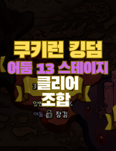 13 스테이지 클리어 조합