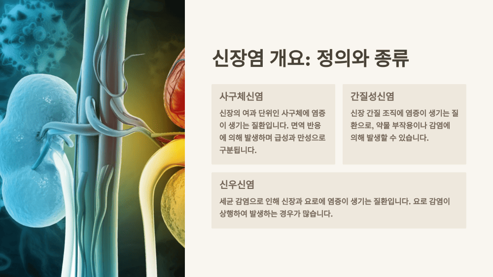 신장염 개요: 정의와 종류