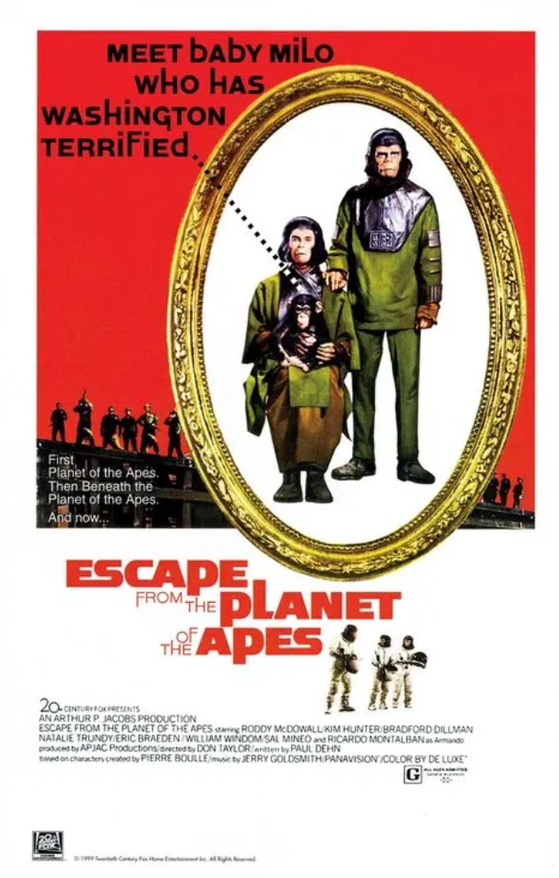 1971년 혹성탈출 제 3의 인류 포스터