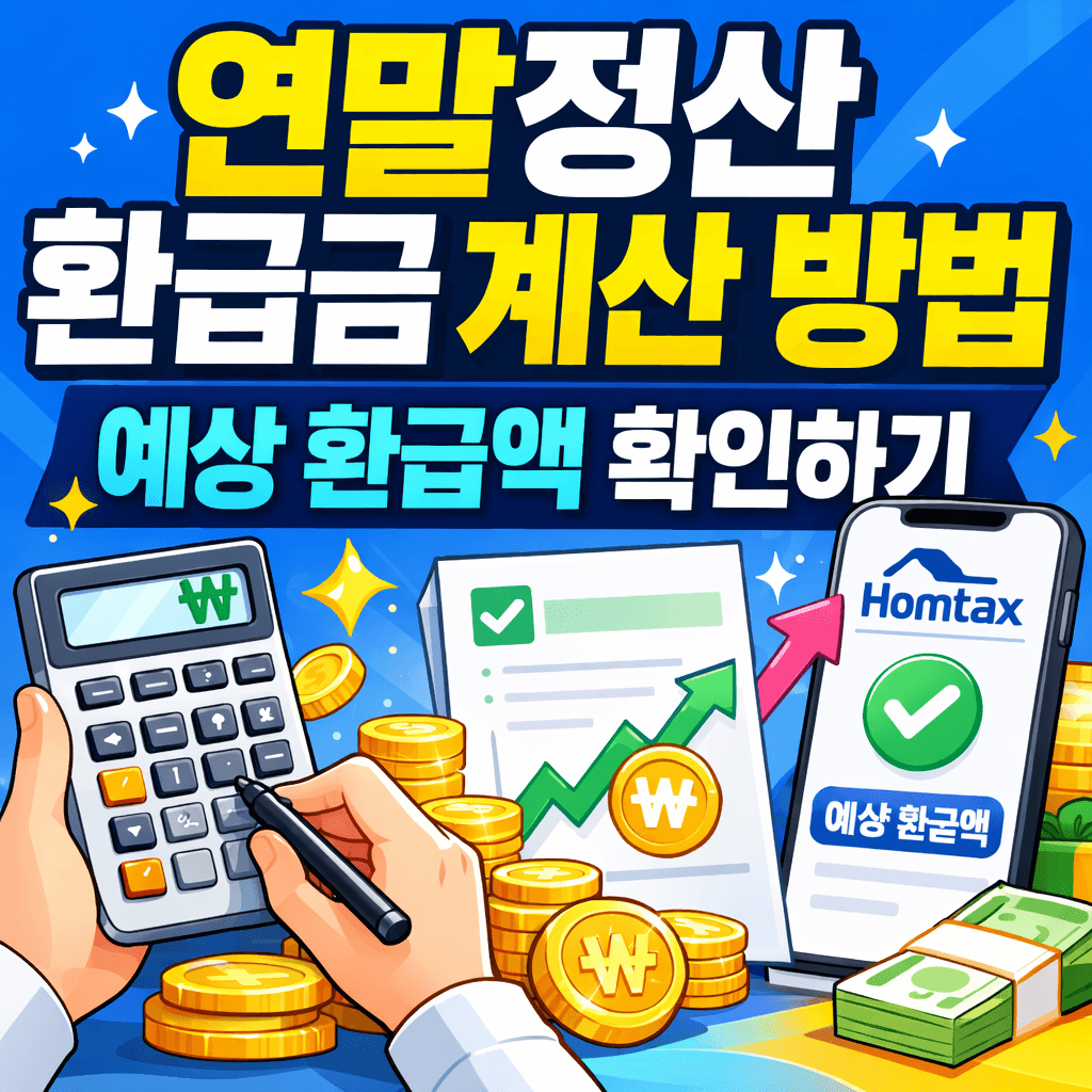 연말정산 환급금 계산 방법과 예상 환급액 확인하기