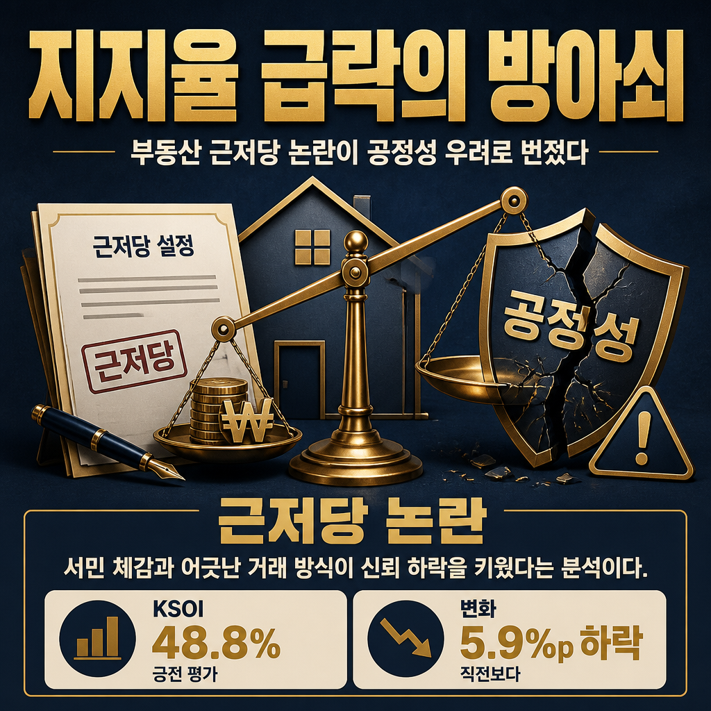 지지율 급락의 방아쇠