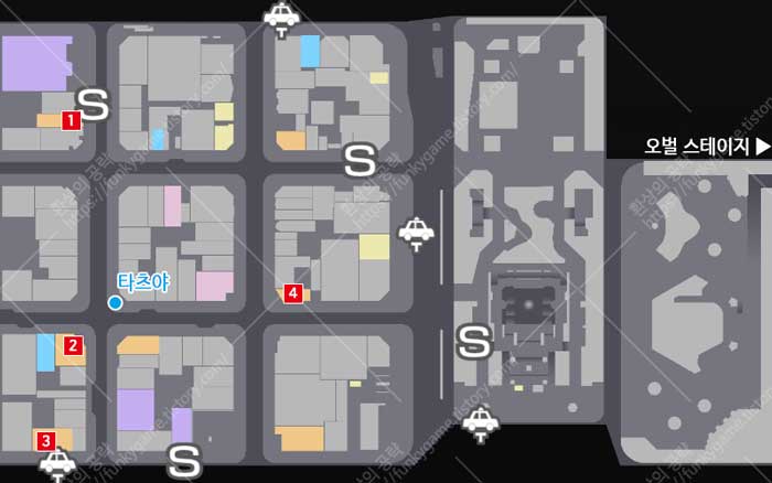 타츠야의 수행 킨에이쵸 지도 이미지