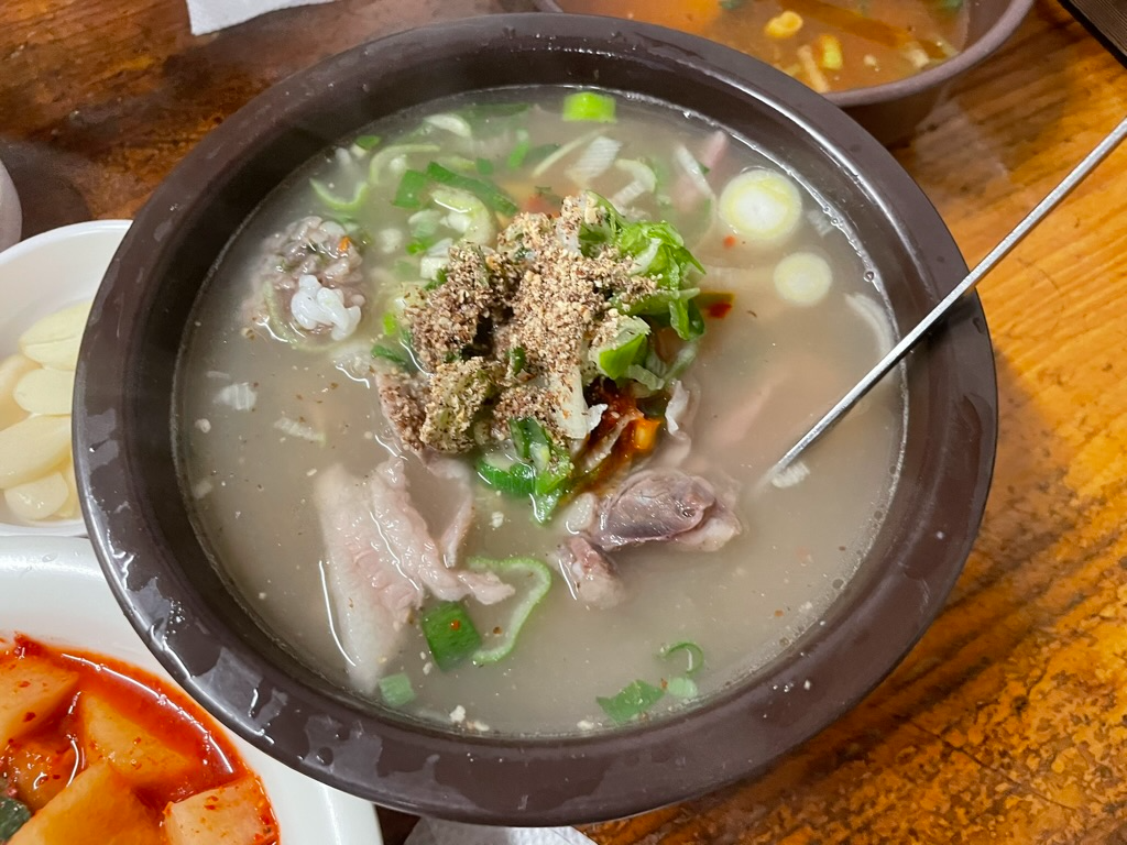 이화찹쌀순대 순대국