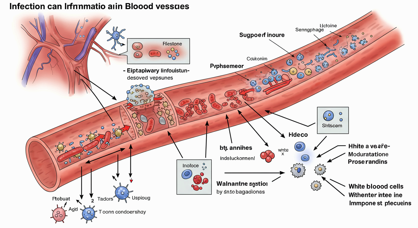 혈관벽 손상이나 염증이 직접 원인